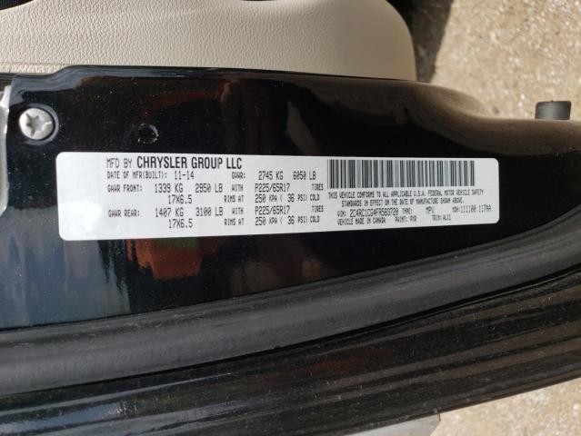 2C4RC1CG4FR583720 - 2015 CHRYSLER TOWN & COU TOURING L BLACK photo 14