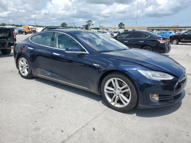 5YJSA1H12EFP61355 - 2014 TESLA MODEL S BLUE photo 4