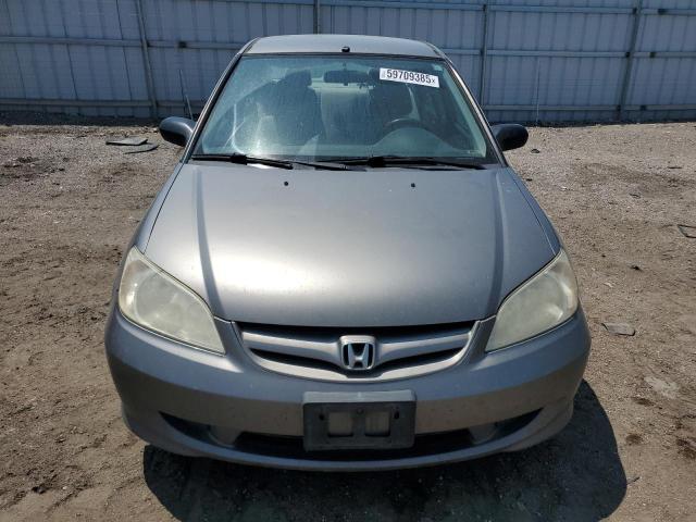 JHMES16555S004676 - 2005 HONDA CIVIC LX SILVER photo 5