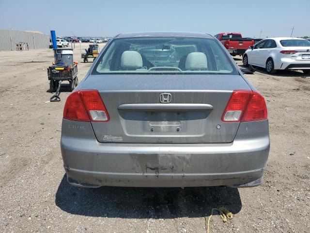 JHMES16555S004676 - 2005 HONDA CIVIC LX SILVER photo 6