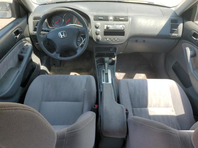 JHMES16555S004676 - 2005 HONDA CIVIC LX SILVER photo 8