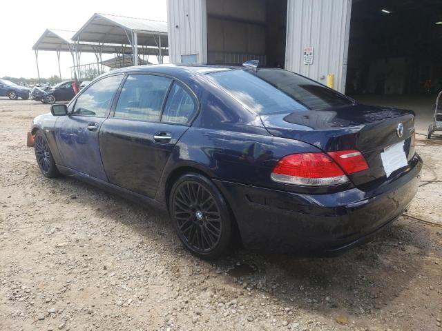 WBAHN83537DT73365 - 2007 BMW 750 BLUE photo 2