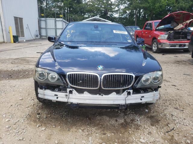 WBAHN83537DT73365 - 2007 BMW 750 BLUE photo 5