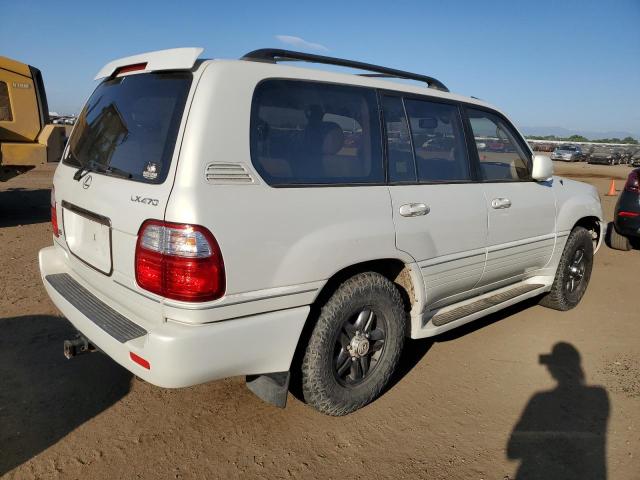 JTJHT00W313507891 - 2001 LEXUS LX 470 WHITE photo 3