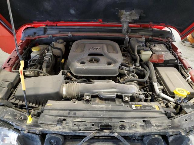 1C4HJXKN5MW780453 - 2021 JEEP WRANGLER U SPORT 红色 照片 12