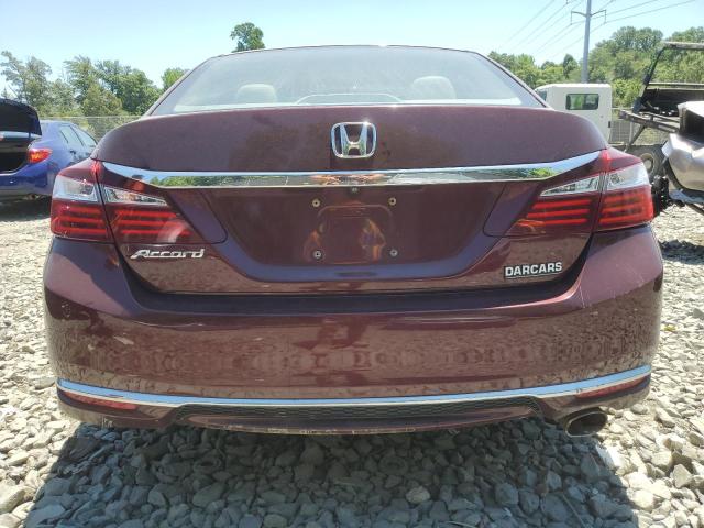 1HGCR2F39GA144247 - 2016 HONDA ACCORD LX BURGUNDY photo 6