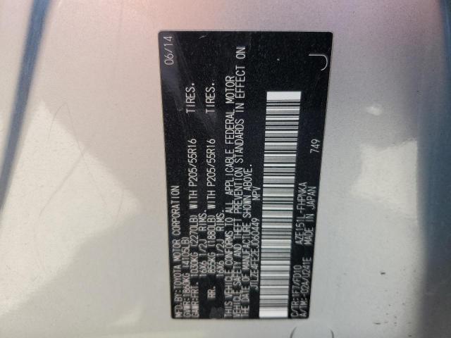 JTLZE4FE2EJ060449 - 2014 TOYOTA SCION XB SILVER photo 12