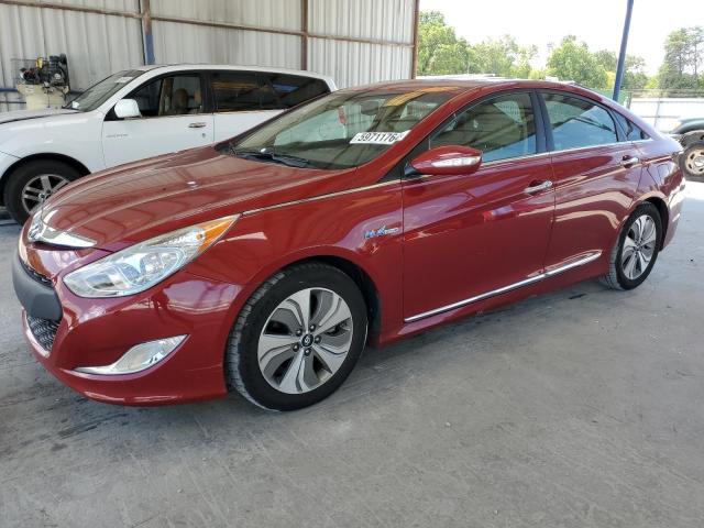 KMHEC4A40DA085262 - 2013 HYUNDAI SONATA HYBRID RED photo 1