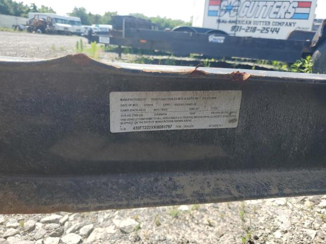 430FT222XKM061797 - 2019 HEARTLAND GATEWAY შავი ფოტო 10