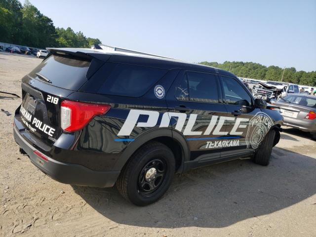 1FM5K8AW2MNA11748 - 2021 FORD EXPLORER POLICE INTERCEPTOR BLACK photo 3