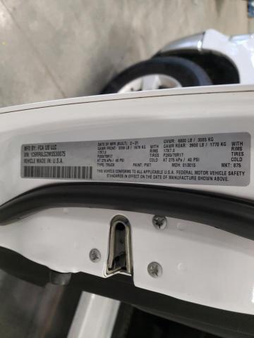 1C6RR6LG2MS530075 - 2021 RAM 1500 CLASS SLT 白色 照片 12