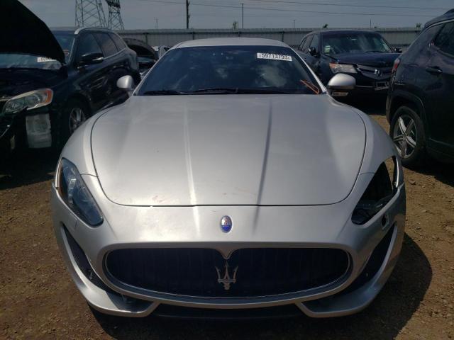 ZAM45VLA4D0072504 - 2013 MASERATI GRANTURISM S SILVER photo 5