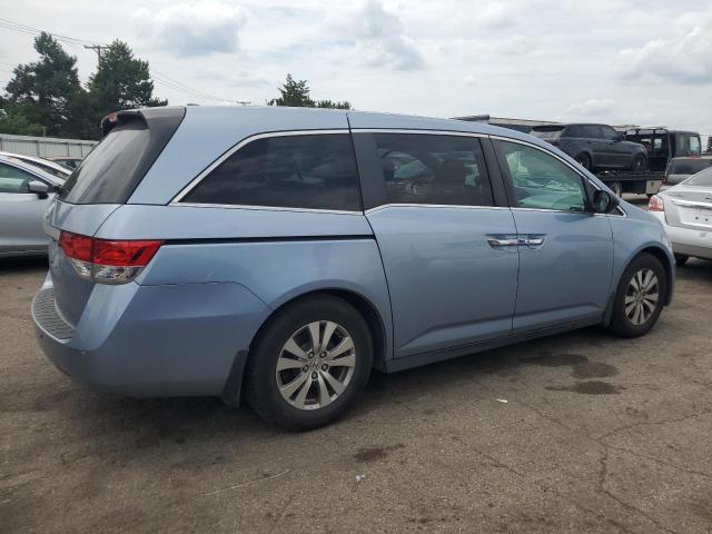 5FNRL5H61EB091907 - 2014 HONDA ODYSSEY EXL BLUE photo 3