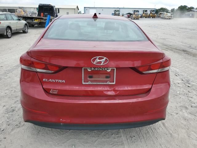 KMHD84LF0HU424294 - 2017 HYUNDAI ELANTRA SE RED photo 6