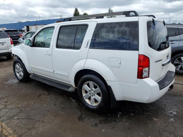 5N1AR18BX8C645881 - 2008 NISSAN PATHFINDER S WHITE photo 2