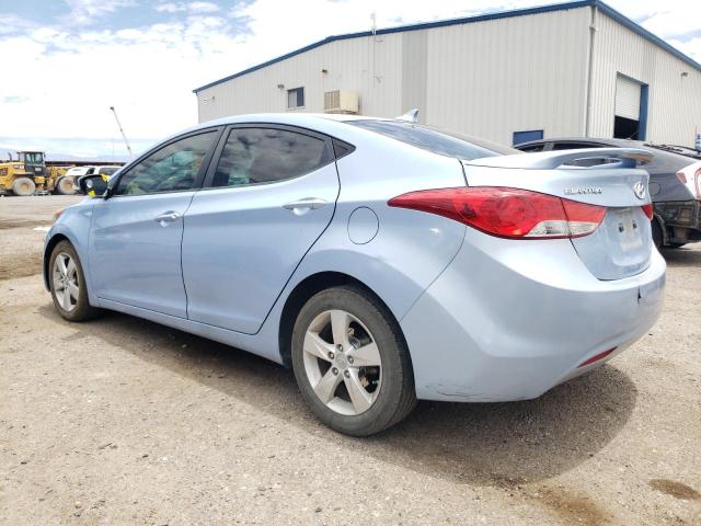 KMHDH4AE6CU307239 - 2012 HYUNDAI ELANTRA GLS BLUE photo 2