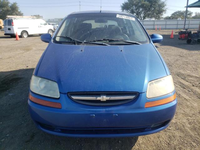 KL1TD66698B085296 - 2008 CHEVROLET AVEO BASE BLUE photo 5