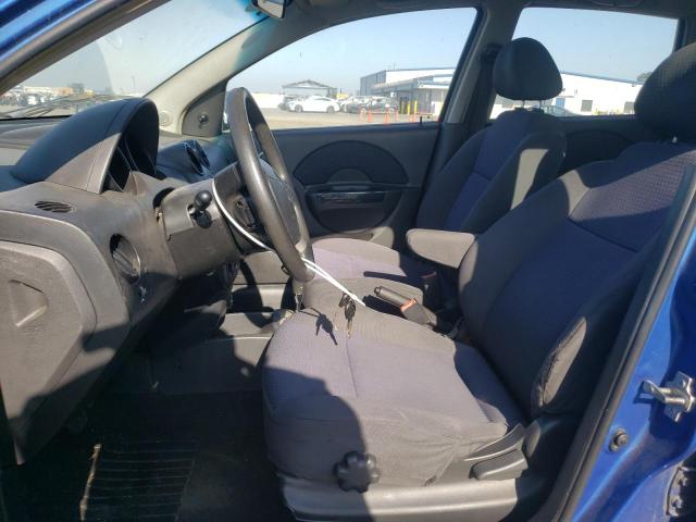 KL1TD66698B085296 - 2008 CHEVROLET AVEO BASE BLUE photo 7