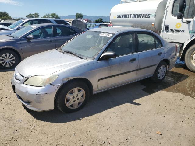 1HGES16375L029672 - 2005 HONDA CIVIC DX VP SILVER photo 1