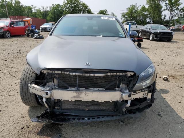 55SWF4KB7JU247886 - 2018 MERCEDES-BENZ C 300 4MATIC GRAY photo 5