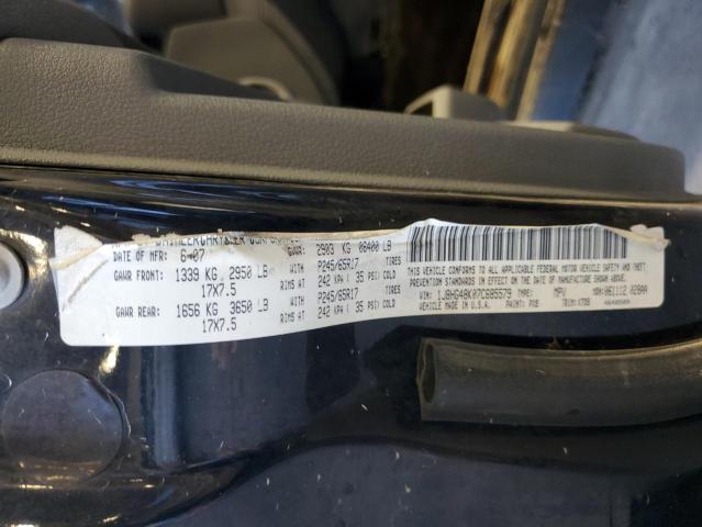 1J8HG48K07C685579 - 2007 JEEP COMMANDER 黑色 照片 12