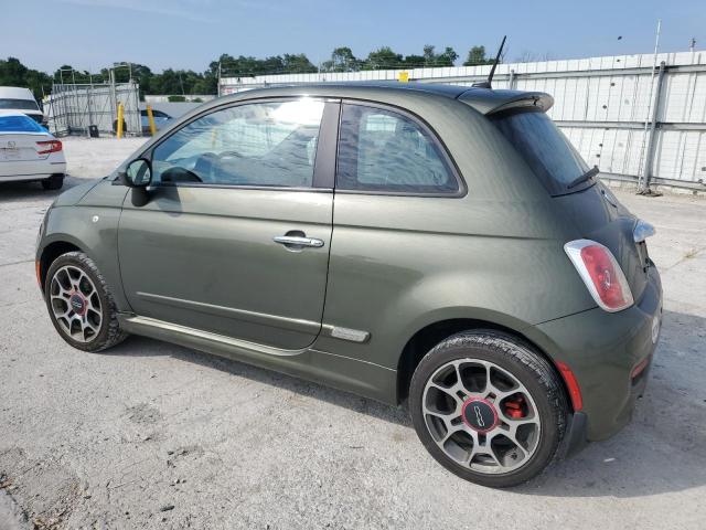 3C3CFFBR3CT110157 - 2012 FIAT 500 SPORT GREEN photo 2