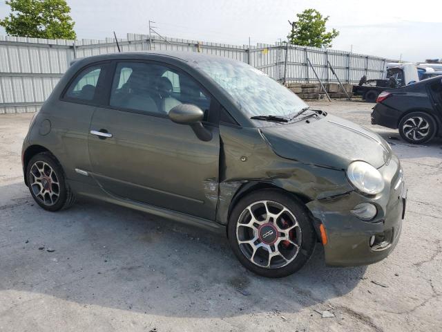 3C3CFFBR3CT110157 - 2012 FIAT 500 SPORT GREEN photo 4