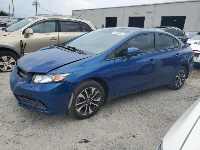 19XFB2F86FE053301 - 2015 HONDA CIVIC EX BLUE photo 1