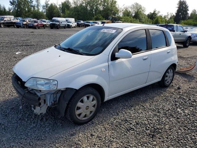 KL1TD62625B451150 - 2005 CHEVROLET AVEO BASE WHITE photo 1