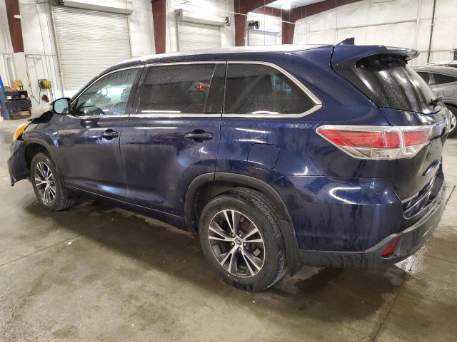5TDJKRFH8GS233356 - 2016 TOYOTA HIGHLANDER XLE 蓝色 照片 2
