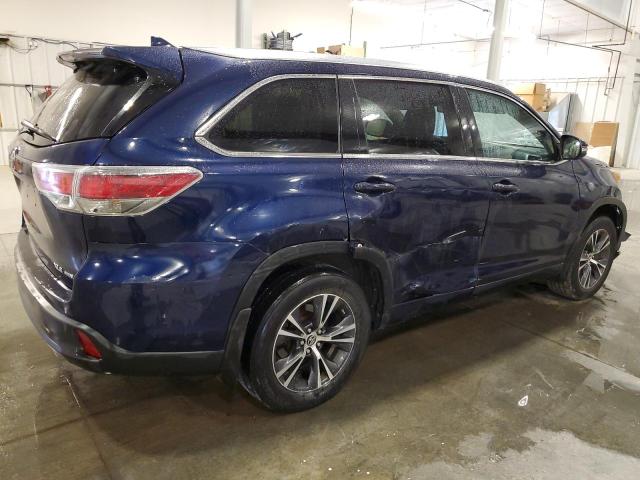5TDJKRFH8GS233356 - 2016 TOYOTA HIGHLANDER XLE 蓝色 照片 3