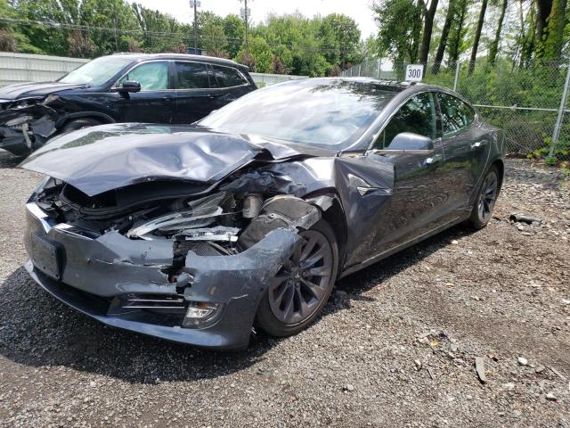 5YJSA1E24JF237244 - 2018 TESLA MODEL S Մոխրագույն լուսանկար 1