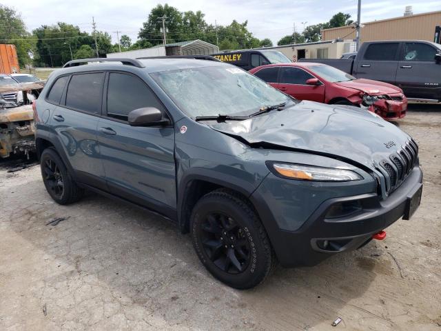 1C4PJMBS9EW201661 - 2014 JEEP CHEROKEE TRAILHAWK 灰色 照片 4