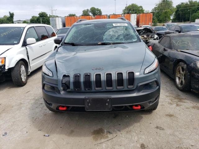1C4PJMBS9EW201661 - 2014 JEEP CHEROKEE TRAILHAWK 灰色 照片 5