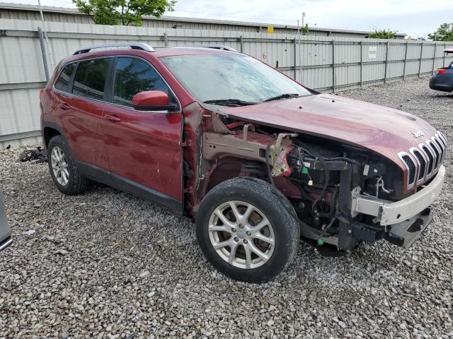 1C4PJMCSXHW621397 - 2017 JEEP CHEROKEE LATITUDE Bordeaux Foto 4