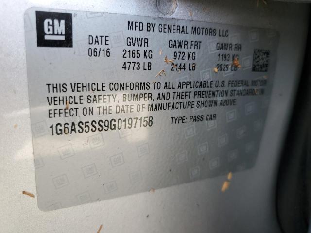 1G6AS5SS9G0197158 - 2016 CADILLAC CTS PERFORMANCE COLLECTION Gümüş fotoğraf 13