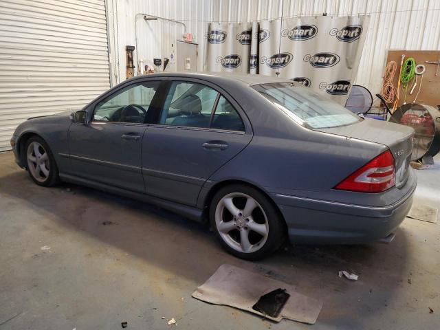 WDBRF40J35F710079 - 2005 MERCEDES-BENZ C 230K SPORT SEDAN GRAY photo 2