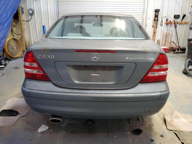 WDBRF40J35F710079 - 2005 MERCEDES-BENZ C 230K SPORT SEDAN GRAY photo 6