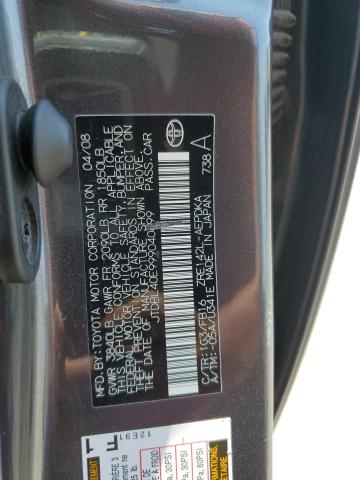 JTDBL40E999040699 - 2009 TOYOTA COROLLA BASE ნაცრისფერი ფოტო 13