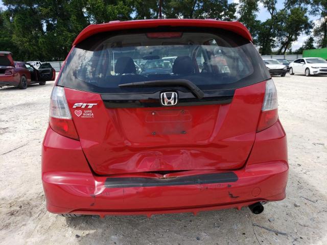 JHMGE8H59BC011349 - 2011 HONDA FIT SPORT RED photo 6