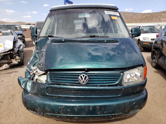 WV2NB47012H106394 - 2002 VOLKSWAGEN EUROVAN MV GREEN photo 5