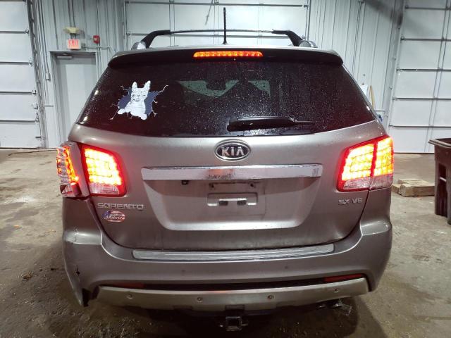 5XYKWDA23DG358370 - 2013 KIA SORENTO SX GRAY photo 6