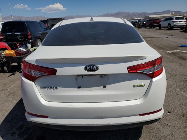 KNAGM4AD4D5043130 - 2013 KIA OPTIMA HYBRID WHITE photo 6