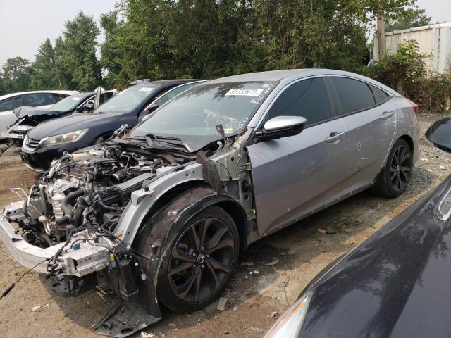 2HGFC2F8XKH604522 - 2019 HONDA CIVIC SPORT 银色 照片 1