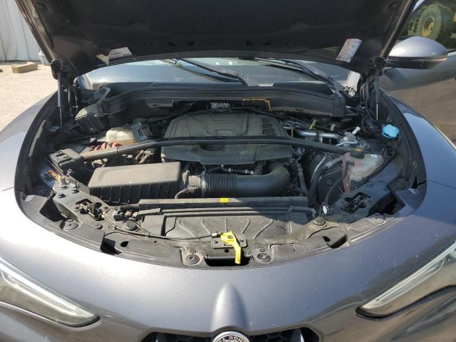 ZASPAKBNXK7C33451 - 2019 ALFA ROMEO STELVIO TI GRAY photo 12