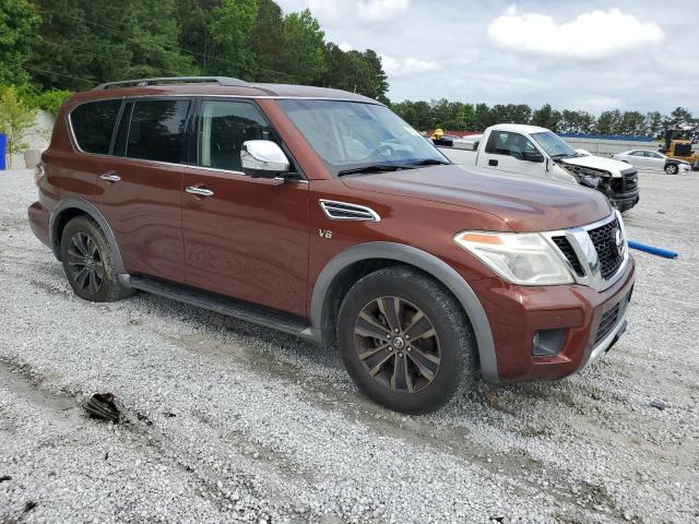 JN8AY2NF8H9301701 - 2017 NISSAN ARMADA PLATINUM ORANGE photo 4