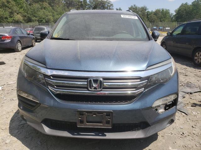 5FNYF5H77GB032102 - 2016 HONDA PILOT EXLN BLUE photo 5