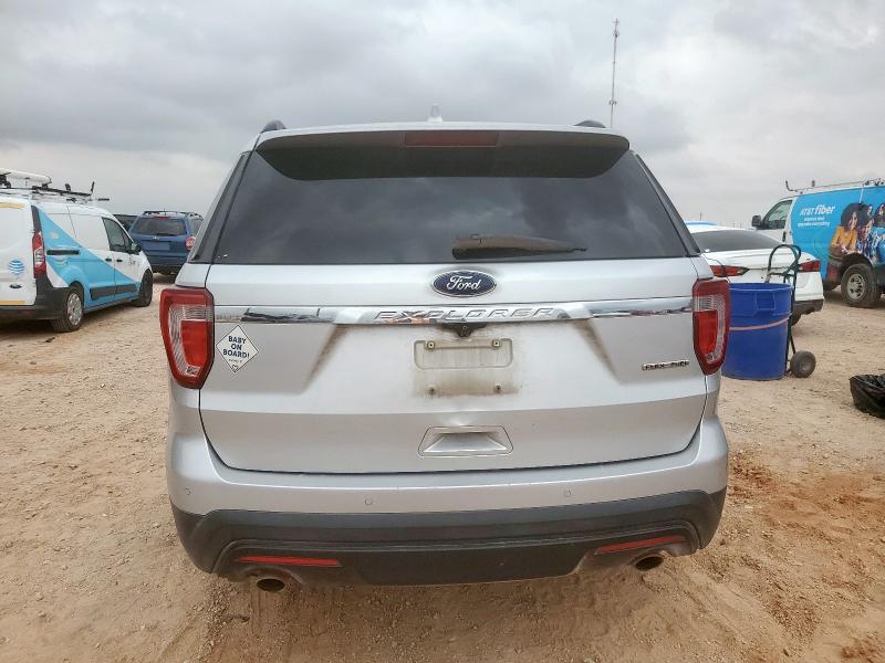 1FM5K7B83GGD04464 - 2016 FORD EXPLORER SILVER photo 6