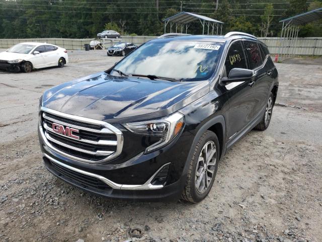 3GKALPEX8JL139215 - 2018 GMC TERRAIN SLT BLACK photo 2