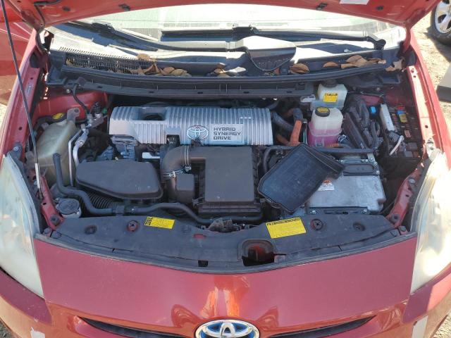 JTDKN3DUXA0087237 - 2010 TOYOTA PRIUS RED photo 11